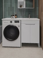 Тумба под раковину Orange Sistema 120 STD-60TUW Белая МДФ / ЛДСП