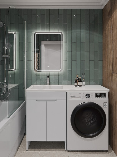 Тумба под раковину Orange Sistema 120 STD-60TUW Белая МДФ / ЛДСП