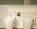 Комплект унитаза с инсталляцией Vitra Normus 9773B003-7202 с сиденьем Микролифт и клавишей смыва Хром глянцевый