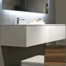 Тумба с раковиной SanVit Флай 75 kfly2075 с фактурой под дерево подвесная Кедр МДФ / ЛДСП