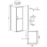 Душевой уголок Grossman Pragma 100х80 120.K33.03.1080.21.00 профиль Черный матовый стекло прозрачное