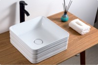 Раковина-чаша BelBagno 38 BB1407 Белая фаянс накладная