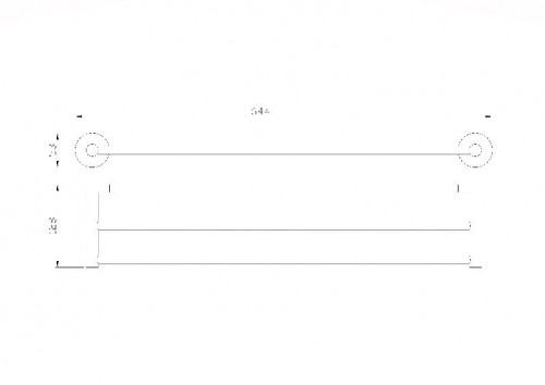 Полотенцедержатель Wonzon &amp; Woghand Easy WW-8111 двойной цвет Хром