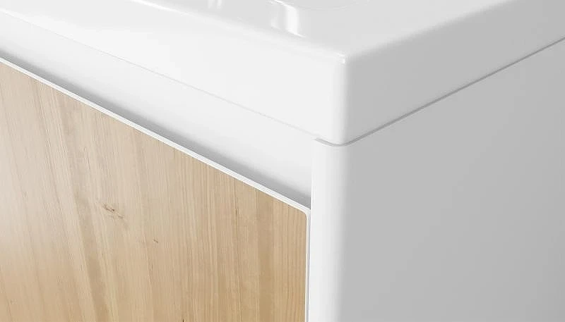 Тумба под раковину Velvex Klaufs 90.2Y tpKLA.90.2Y-617.216 подвесная Белая Шатанэ