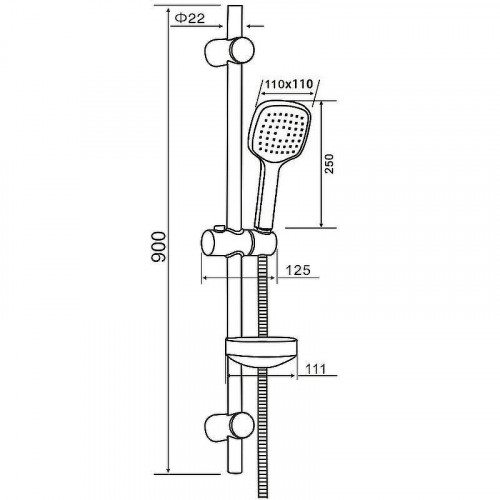 Душевой гарнитур Orange O-Shower OS904cr Хром