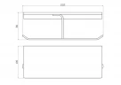 Держатель туалетной бумаги Wonzon & Woghand Eclipse WW-9156-LG двойной с полкой цвет Глянцевое золото
