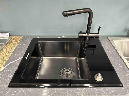 Смеситель для кухни Seaman Visconti SSL-7328-GL цвет Светлая оружейная сталь