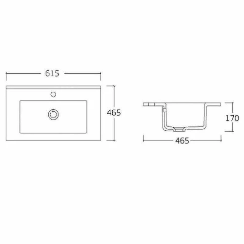 Раковина Vincea 60 VBS-13960 Белая