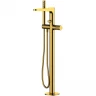 Смеситель для ванны WasserKRAFT Sauer 7121 Золото латунь на пол