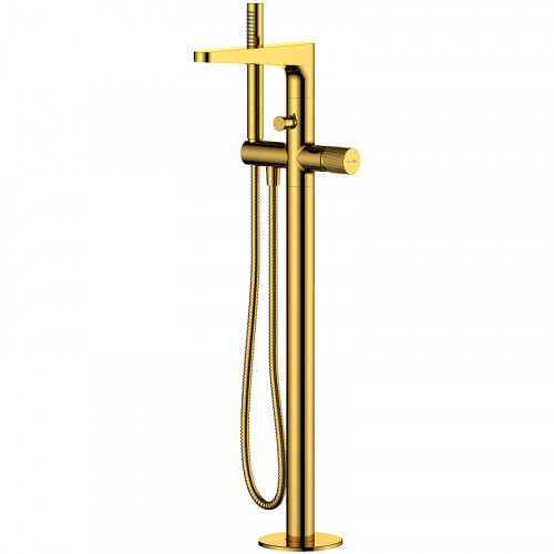 Смеситель для ванны WasserKRAFT Sauer 7121 Золото латунь на пол