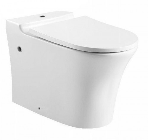 Унитаз компакт Bravat Pura CX21214UW-P-ENG без бачка и сиденьем микролифт