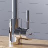 Смеситель для кухни Dorff Logic D3007500 Хром нержавеющая сталь однорычажный с аэратором, с гибкой подводкой