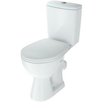 Унитаз компакт Rosa Уют 4630055558384 Белый с бачком и сиденьем