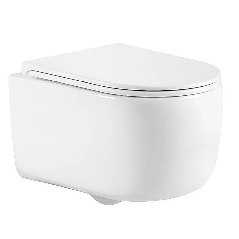 Унитаз Azario Nata AZ-5102T-WHT подвесной цвет Белый с сиденьем Микролифт