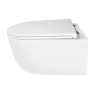 Унитаз Azario Nata AZ-5102T-WHT подвесной цвет Белый с сиденьем Микролифт