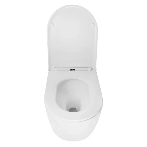 Унитаз Azario Nata AZ-5102T-WHT подвесной цвет Белый с сиденьем Микролифт