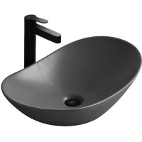 Раковина-чаша BelBagno 60 BB1404-H311 Серая матовая фаянс накладная