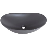 Раковина-чаша BelBagno 60 BB1404-H311 Серая матовая фаянс накладная
