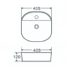 Раковина Nofer Spin 40 CG 23596 цвет Черный матовый