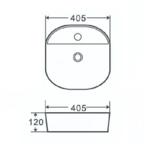 Раковина Nofer Spin 40 CG 23596 цвет Черный матовый