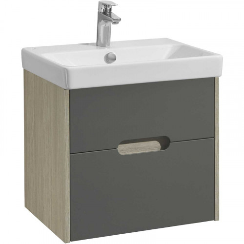 Тумба под раковину Aquaton Оливия 55 1A254201OLUG0 подвесная Грей Дуб ойстер МДФ / ЛДСП