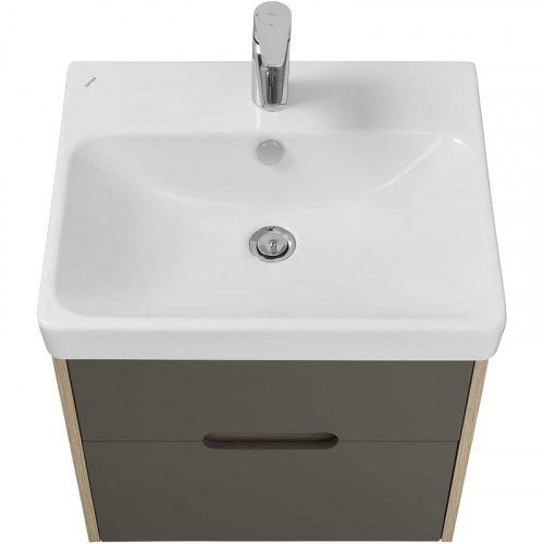 Тумба под раковину Aquaton Оливия 55 1A254201OLUG0 подвесная Грей Дуб ойстер МДФ / ЛДСП