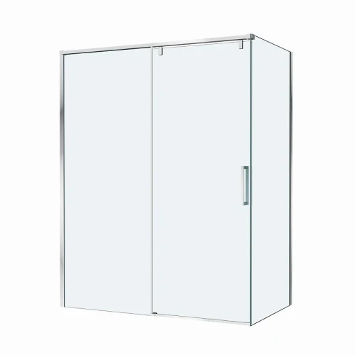Душевой уголок BelBagno Soft Close-1 150x80 SOFT_CLOSE-1-AH-1-150/80-C-Cr профиль Хром стекло прозрачное