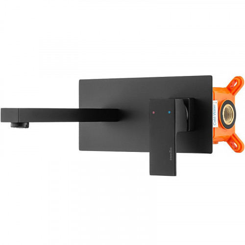 Смеситель для раковины Swedbe Platta 5501B Черный матовый латунь встраиваемый