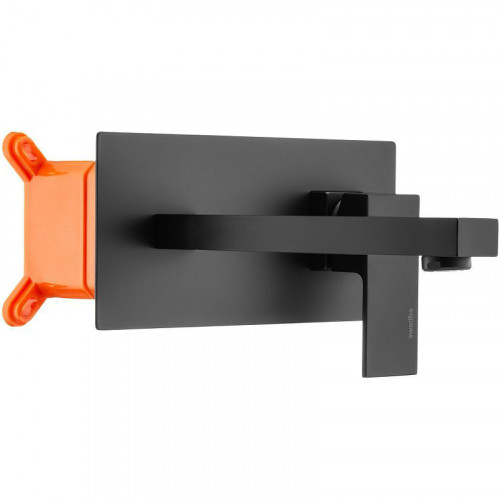 Смеситель для раковины Swedbe Platta 5501B Черный матовый латунь встраиваемый