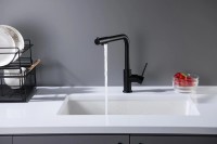 Смеситель для кухни Aquatek Европа AQ1386MB Черный матовый латунь