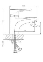 Смеситель для раковины Haiba HB1068 Хром