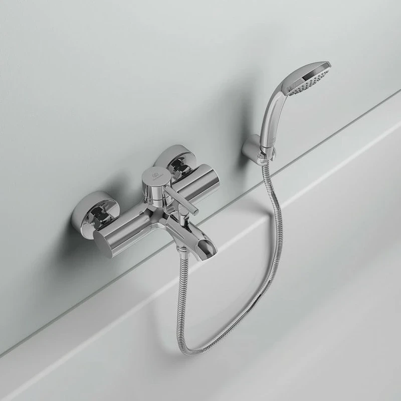 Смеситель для ванны Ideal Standard Ceraline BC270AA Хром латунь на стену