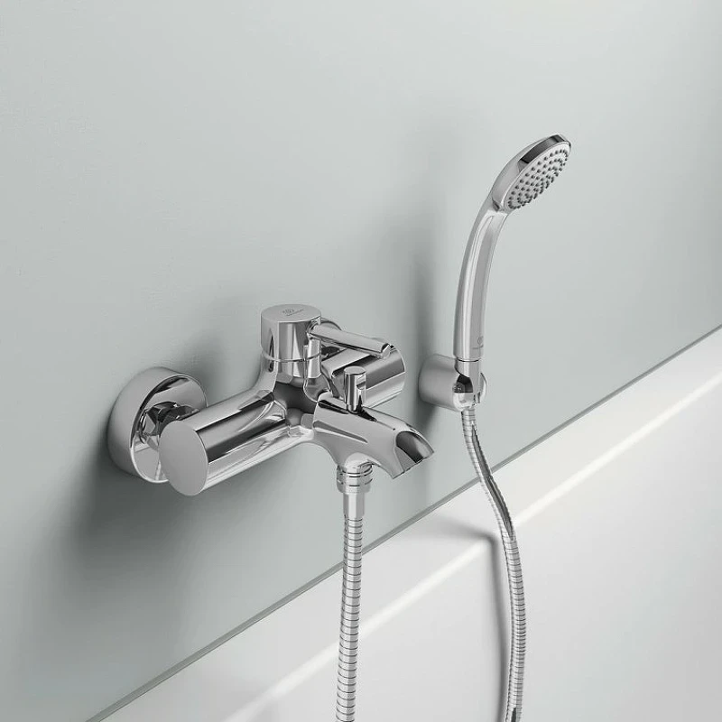 Смеситель для ванны Ideal Standard Ceraline BC270AA Хром латунь на стену