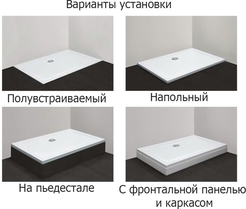 Душевой поддон из стеклокомпозита Cezares Tray SMC 100x100 TRAY-M-A-100-35-W Белый