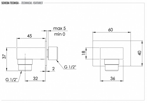 Шланговое подключение Remer 309W цвет Хром