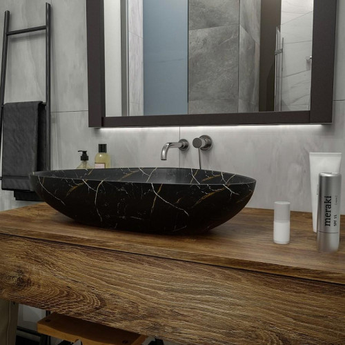 Раковина-чаша Maretti Elio 59 EL13NS56-560MR цвет Черный мрамор