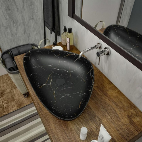 Раковина-чаша Maretti Elio 59 EL13NS56-560MR цвет Черный мрамор
