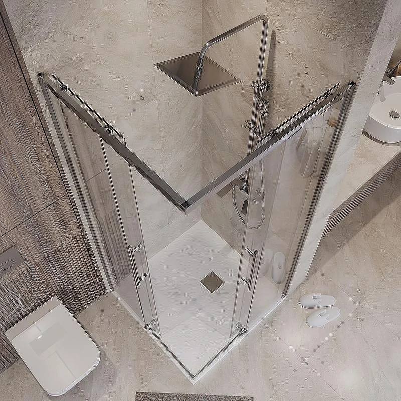 Душевой уголок Niagara Nova 80х80 NG-6628-34 профиль Хром стекло прозрачное