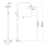 Душевая система Fmark FS8505 цвет Сатин
