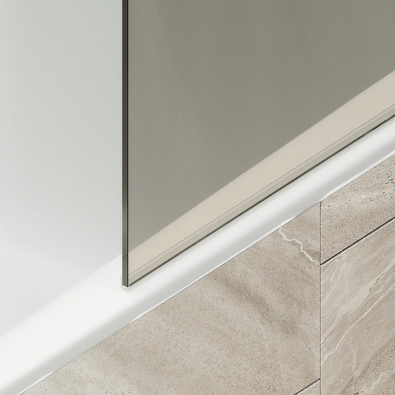 Шторка на ванну Maybah Glass MGV-66-2ш 400x1400 в широком профиле Бронза стекло бронзовое