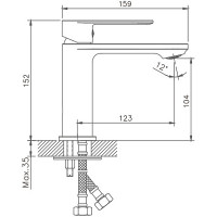Смеситель для раковины Haiba HB10590 Хром