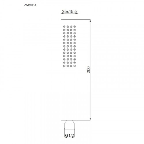 Ручной душ AQUAme AQM8512BG цвет Золото шлифованное