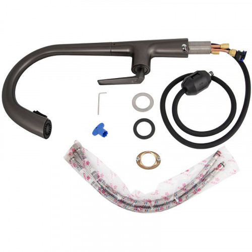 Смеситель для кухни Kaiser Strike 09066-15 Вороненая сталь латунь