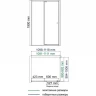 Душевой уголок WasserKRAFT Aula 110х100 11P16 профиль Хром стекло прозрачное
