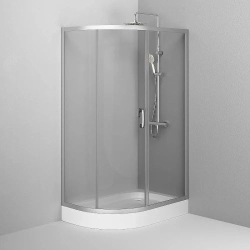 Душевой уголок AM.PM Like Solo Slide 120x80 W83UG-302U120MT профиль Хром матовый стекло прозрачное