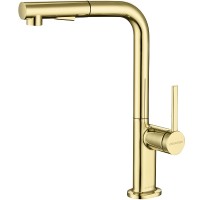 Смеситель для кухни Paulmark Neo Ne214419-G Золото латунь