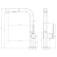 Смеситель для кухни Paulmark Neo Ne214419-G Золото латунь