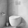 Комплект унитаза AM.PM Awe C111738SC с инсталляцией Grohe Rapid SL 38775001 с сиденьем Микролифт и клавишей смыва Хром фарфор подвесной