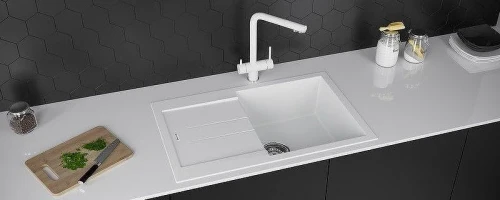 Кухонная мойка KUCHENSTERN PLAT 50 78x50 206BL20 цвет Черный
