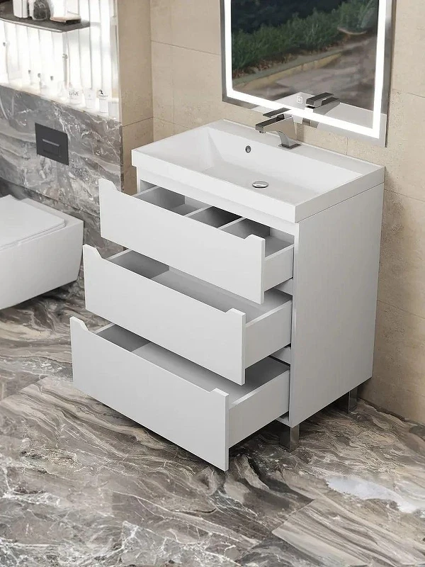 Тумба под раковину Uperwood Tanos 70 291020330 цвет Белый матовый